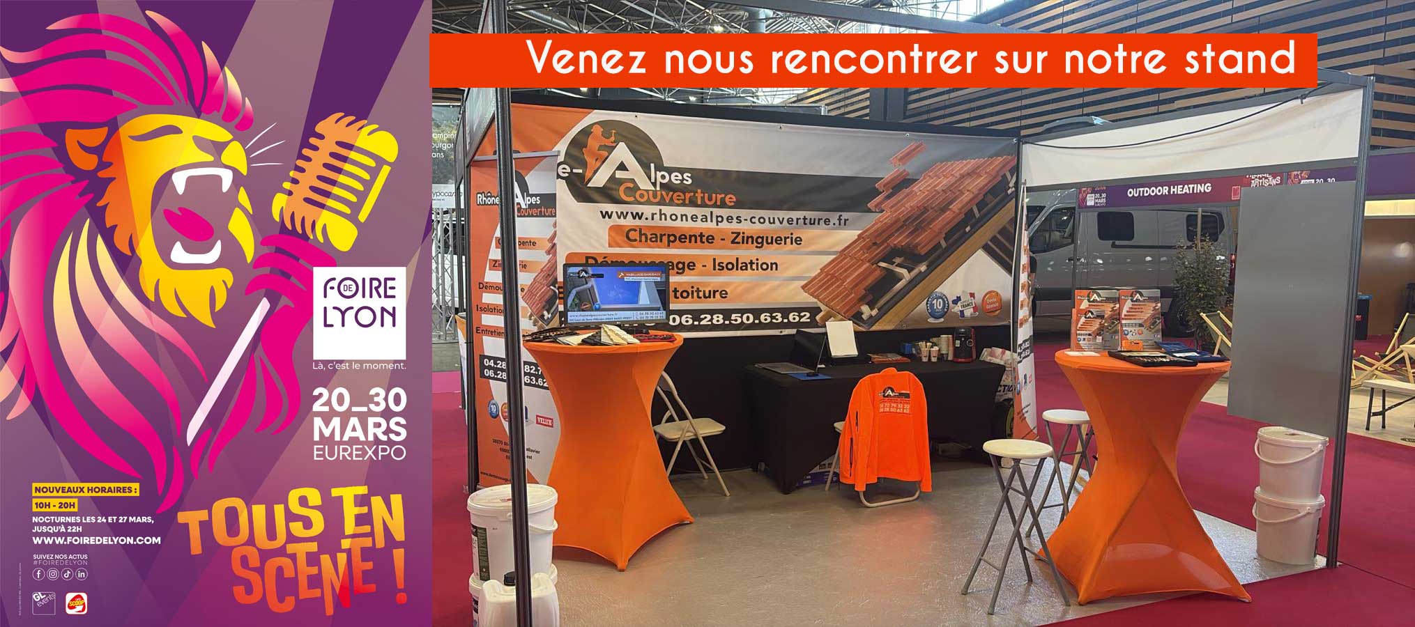 projet de toiture à la foire de Lyon