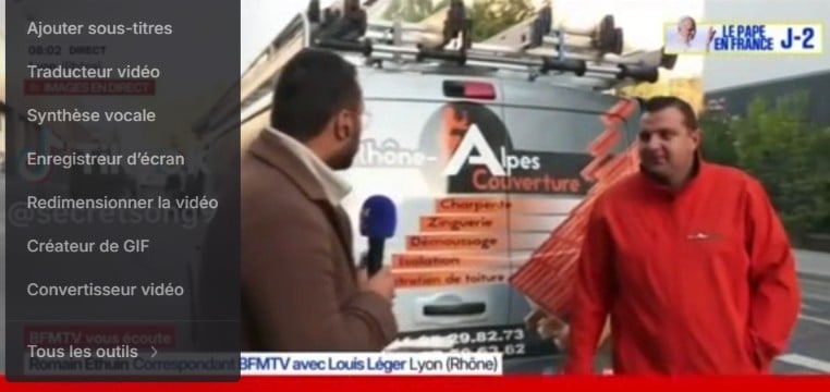Rhone Alpes Couverture interview BFMTV